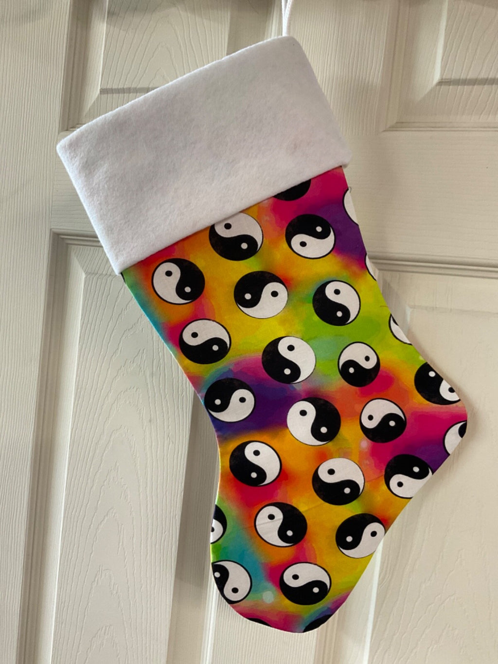 Yin Yang  Christmas Stocking