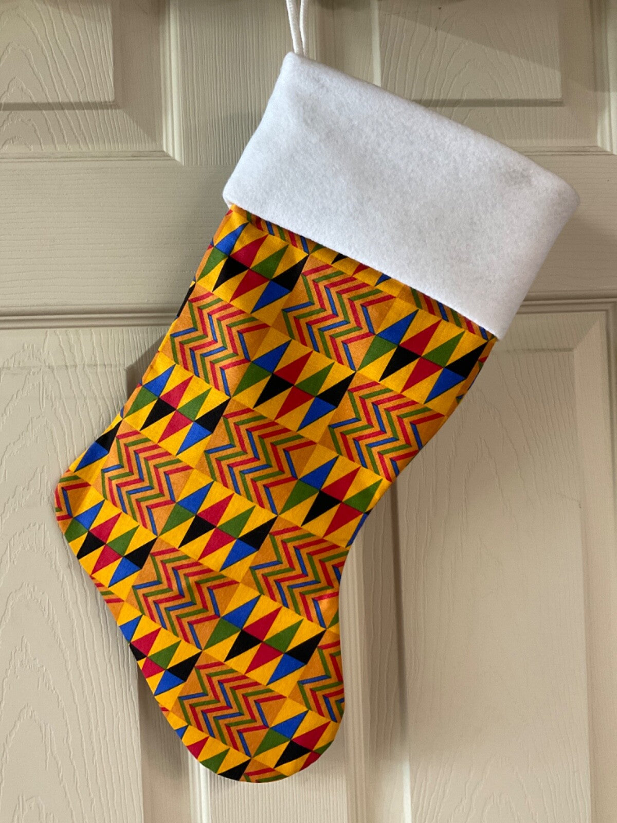 African pattern *** Christmas Stocking