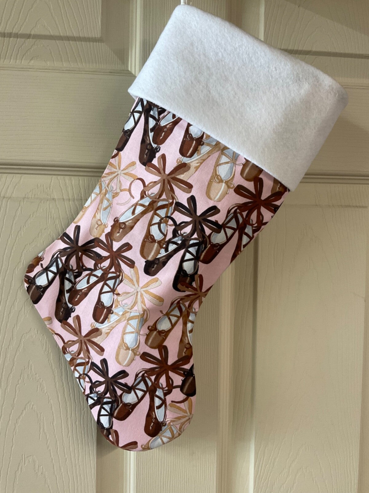 Ballerina Shoes logo Christmas Stocking