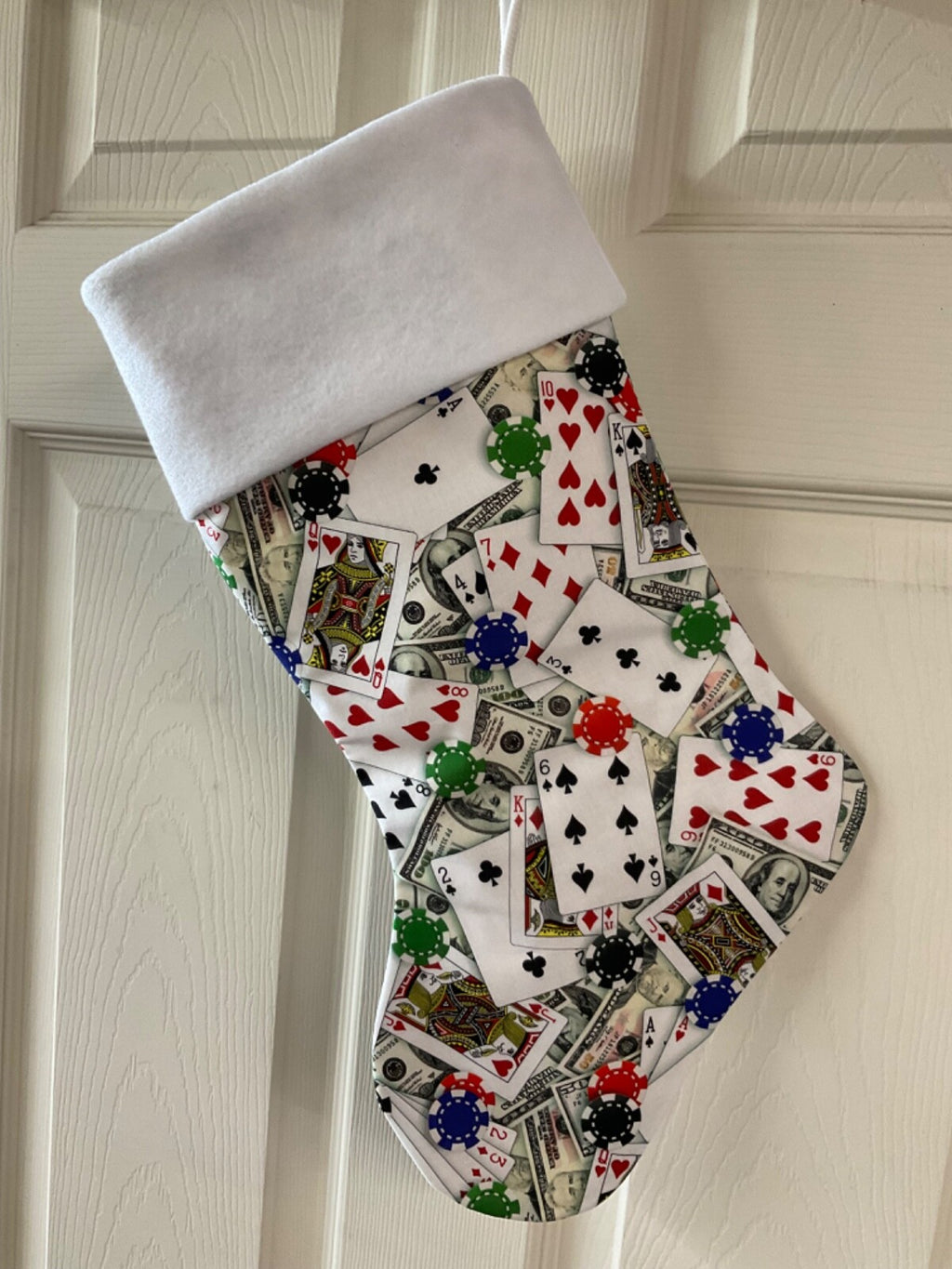 Playing Cards Christmas Stocking