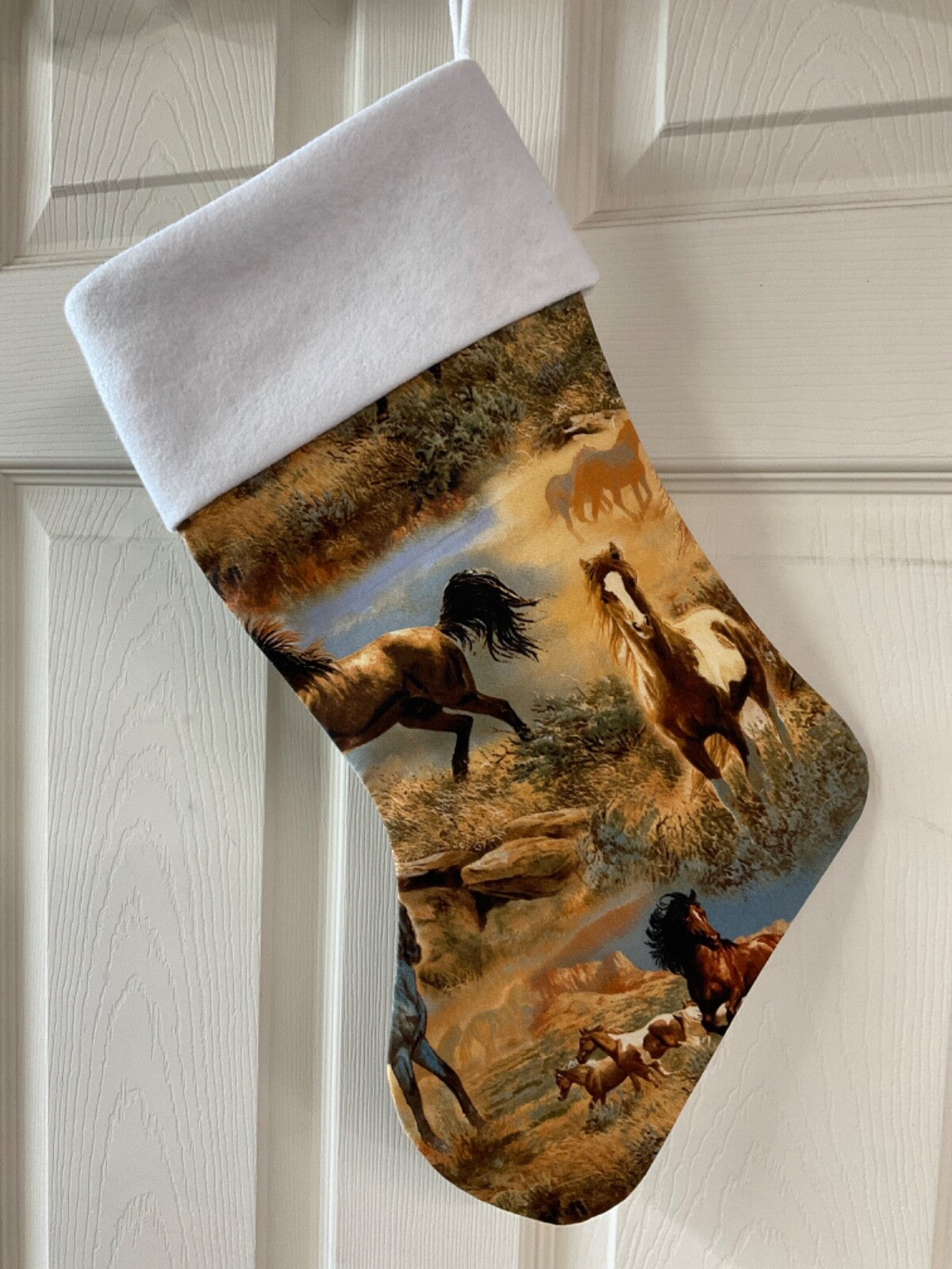 Wild Horses Christmas Stocking