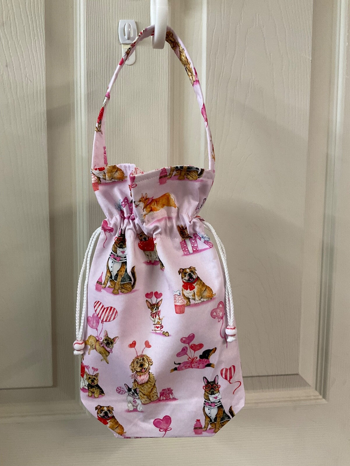 Handmade wine bottle gift bag #3