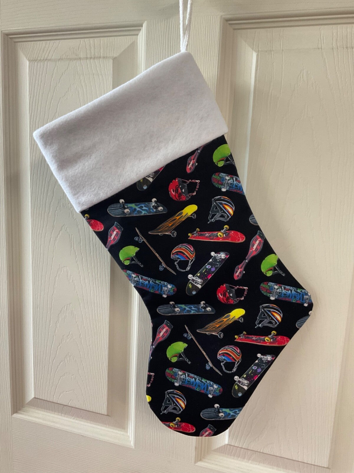 Skateboard Christmas Stocking