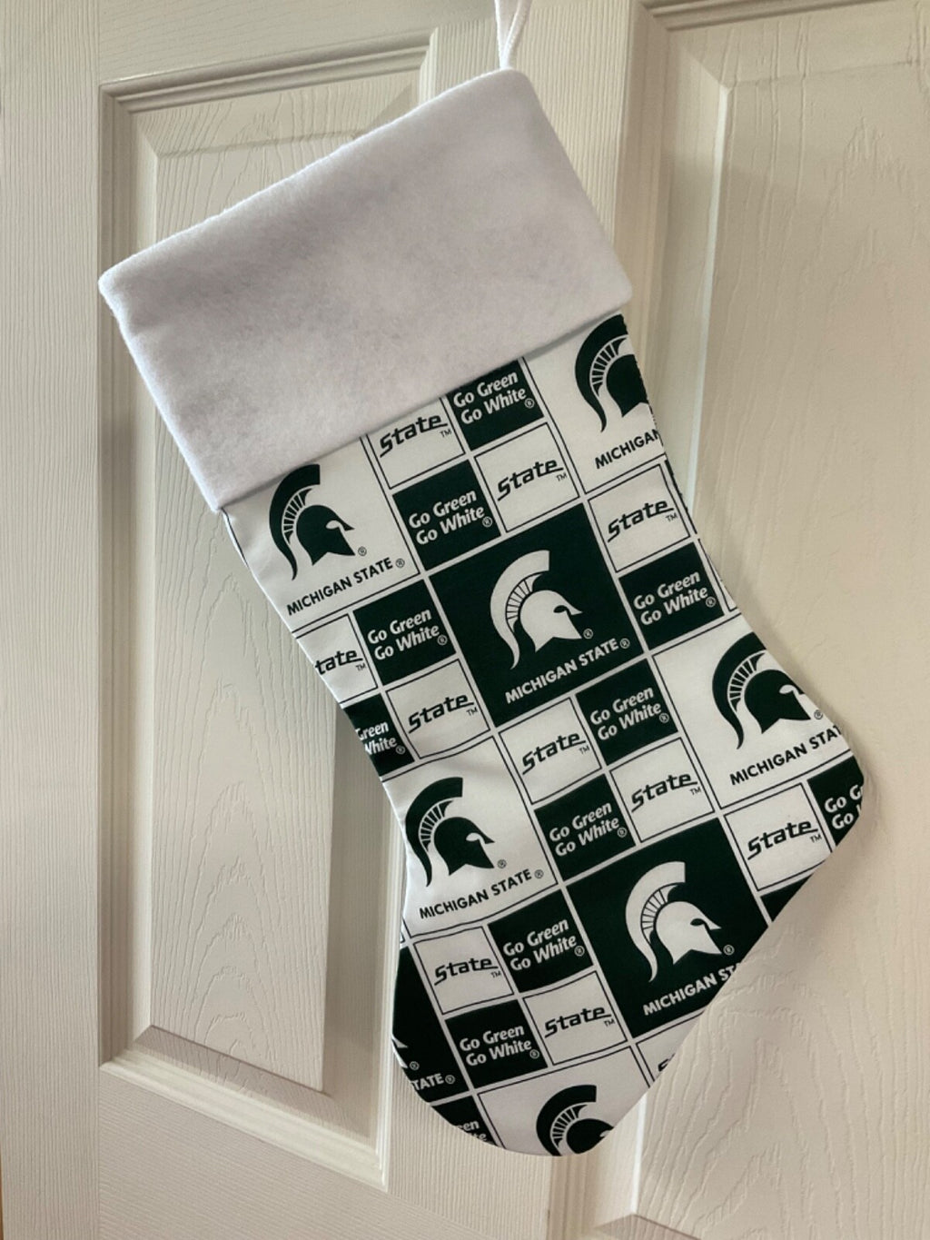 Michigan State Spartan Christmas Stocking