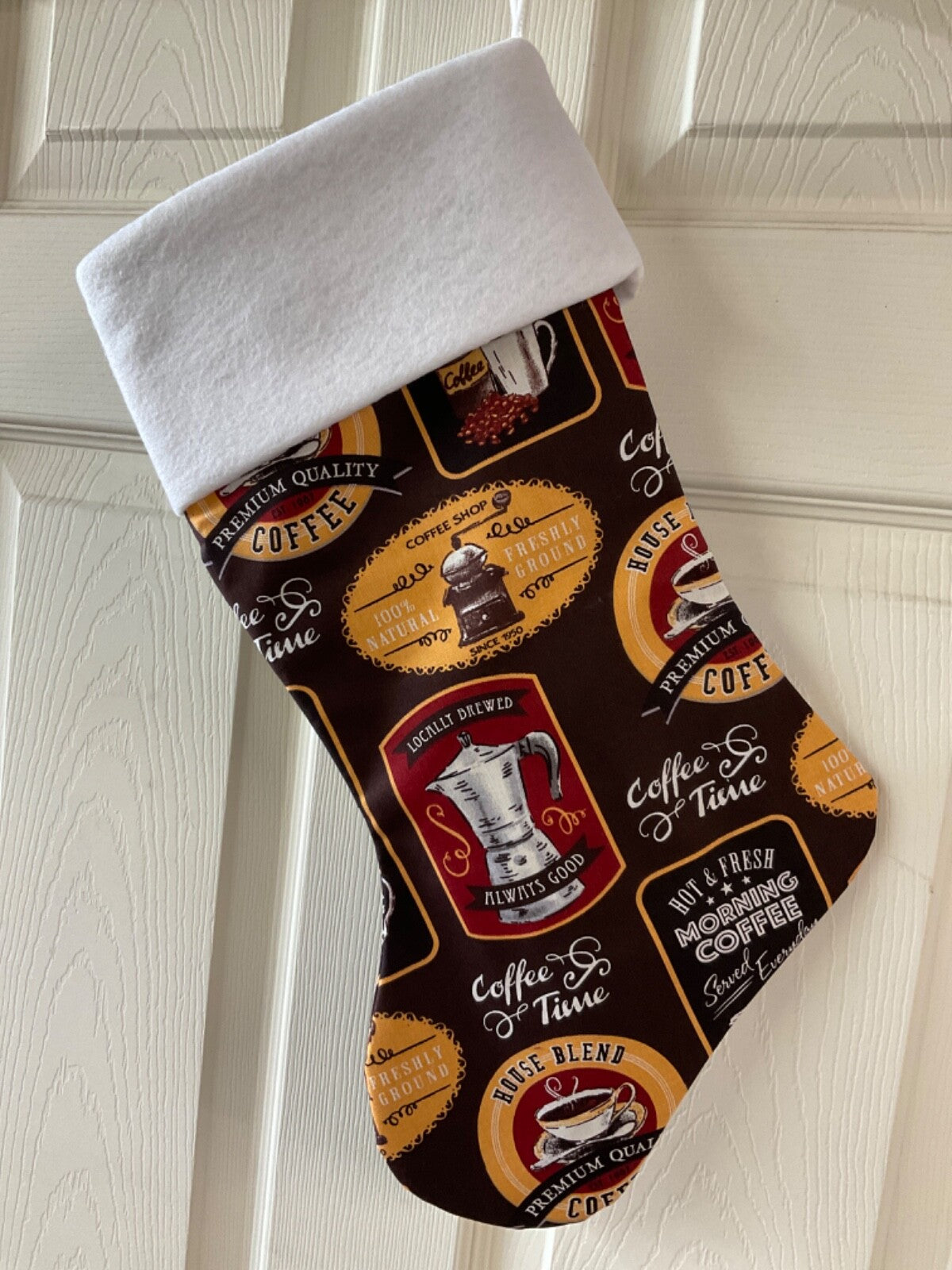 Coffee Lover Christmas Stocking
