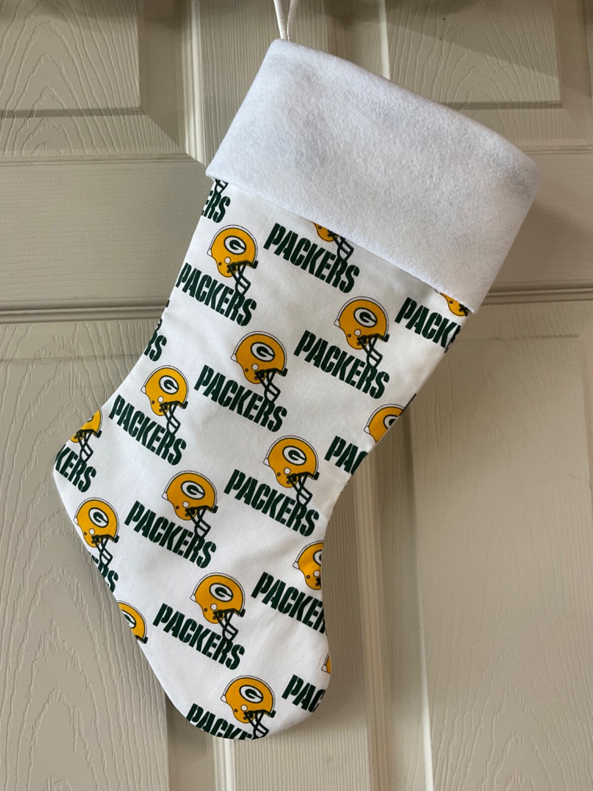Green Bay Packers (White) Christmas Stocking