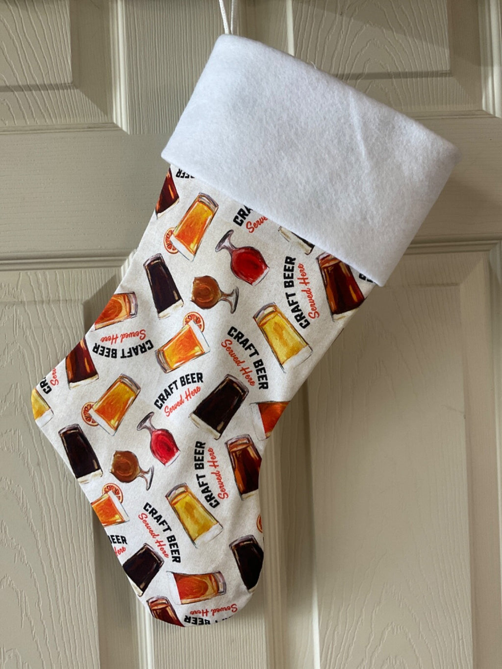 Beer  drinker Christmas Stocking