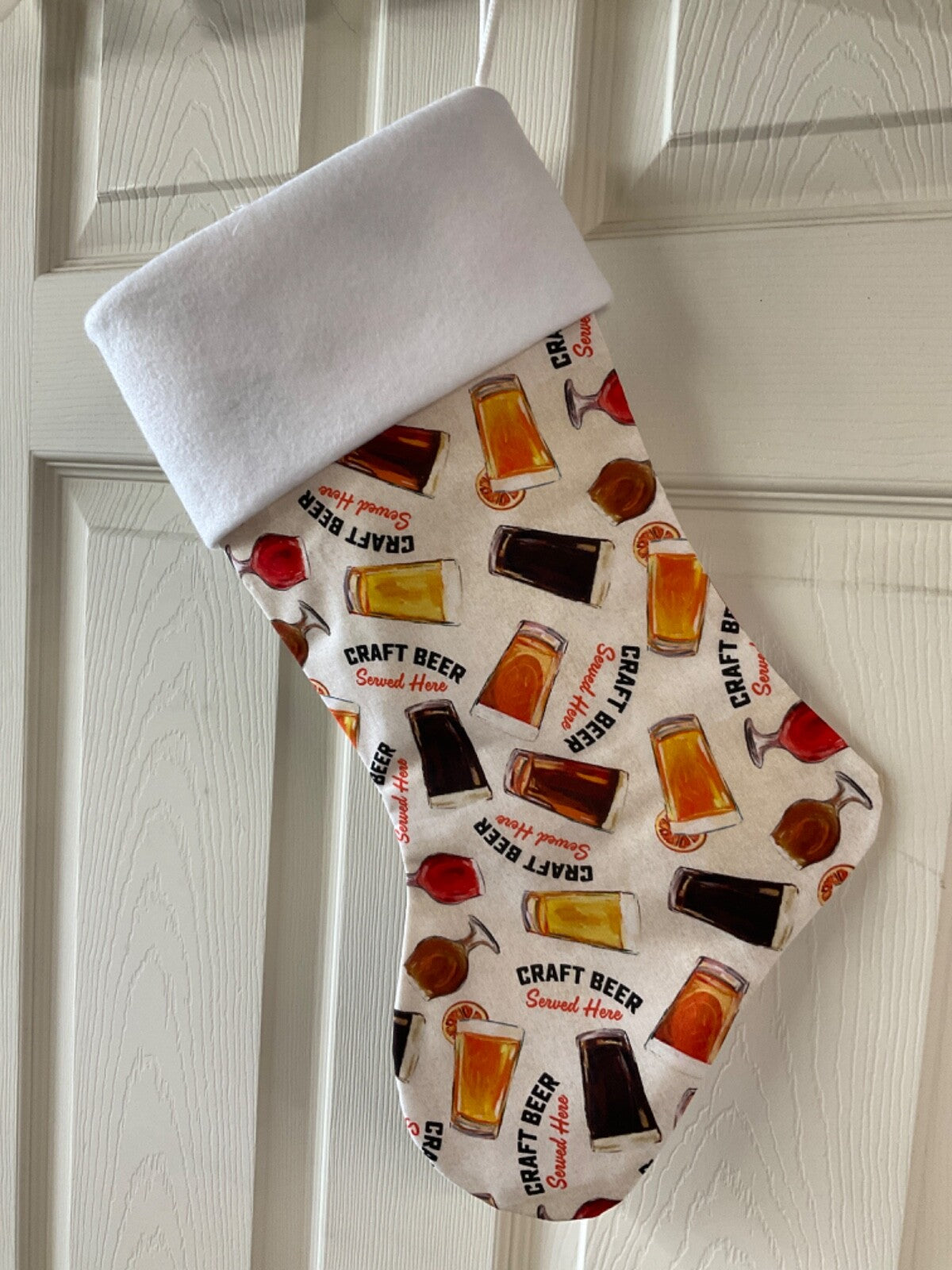 Beer  drinker Christmas Stocking