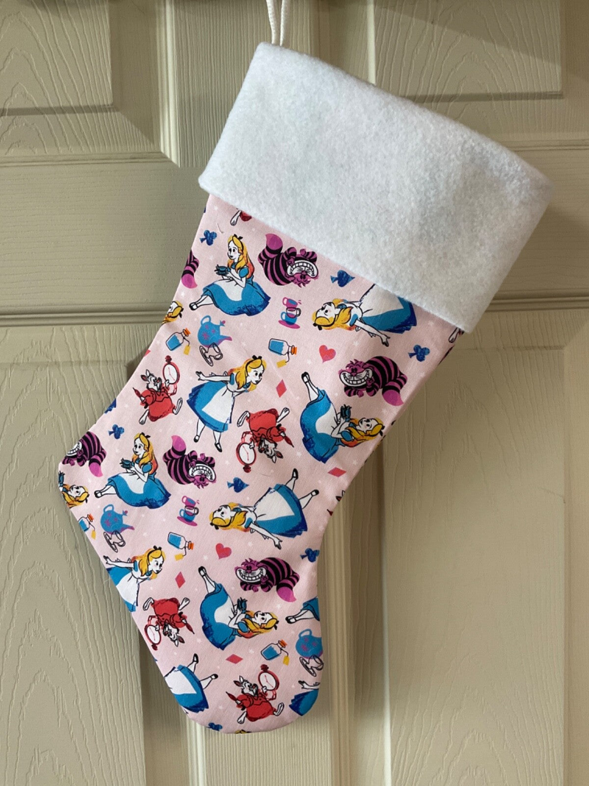 Alice in Wonderland Christmas Stocking