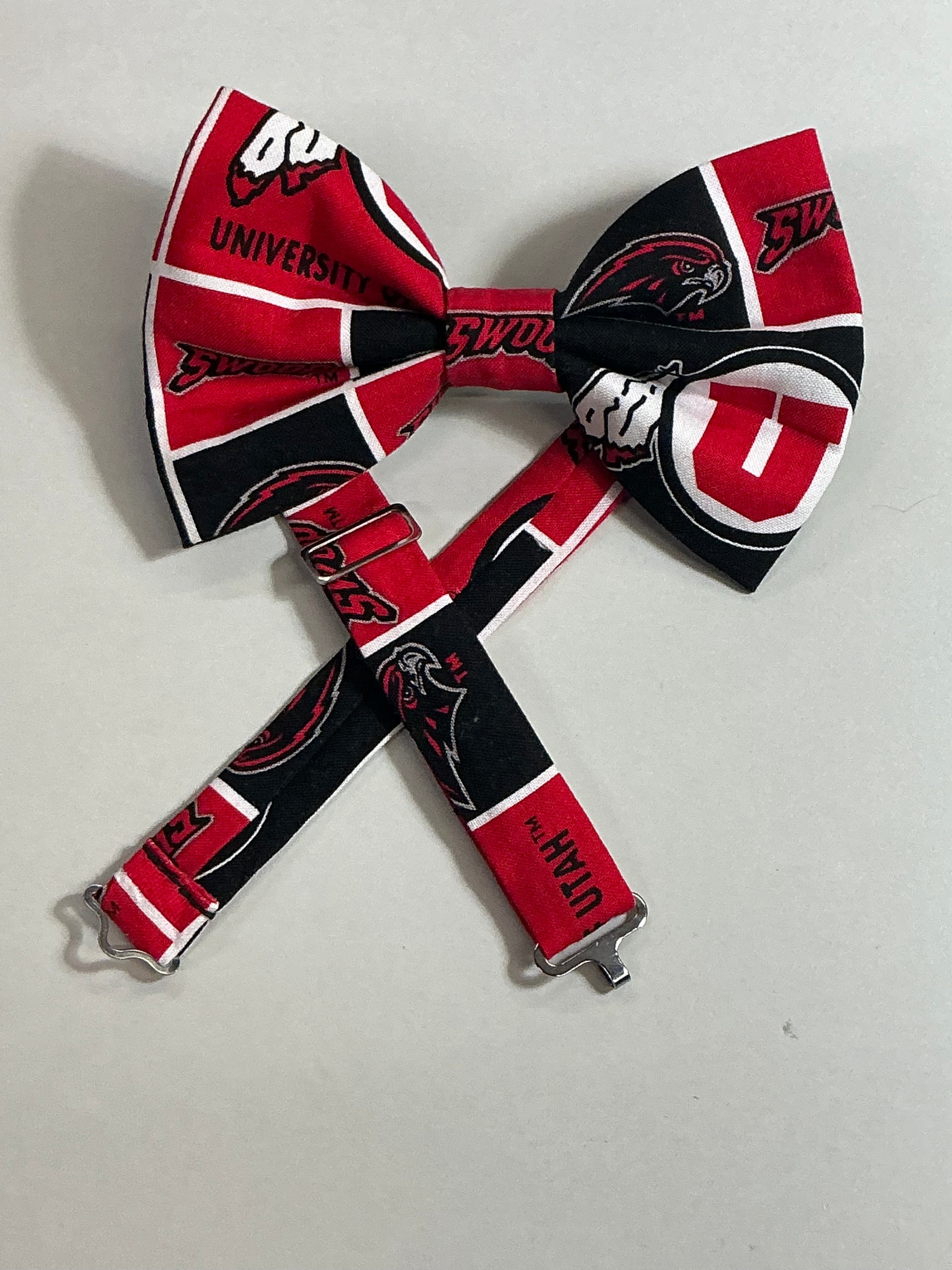 University of Utah swoop Bow tie