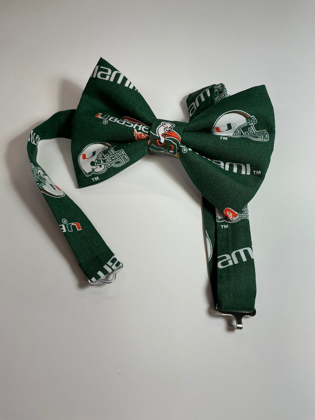 Miami Hurricanes bow tie