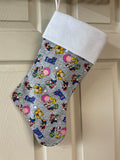 Super Mario grey  Christmas Stocking